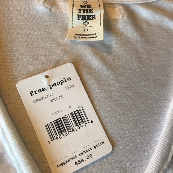 Free People NWT Black and White Sweater - Picture 6 of 6